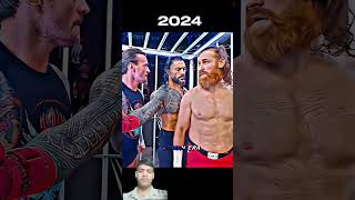 ROMAN REIGNS ALWAYS RESPECT SAMI ZAYN THEN VS NOW 😱🤯 || Edit #shorts #viral #romanreigns
