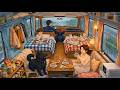 Cozy Moments Together: a Beautiful Sunny Day In Our Mobile Home | Ghibli Days | Ghibli-Style Video