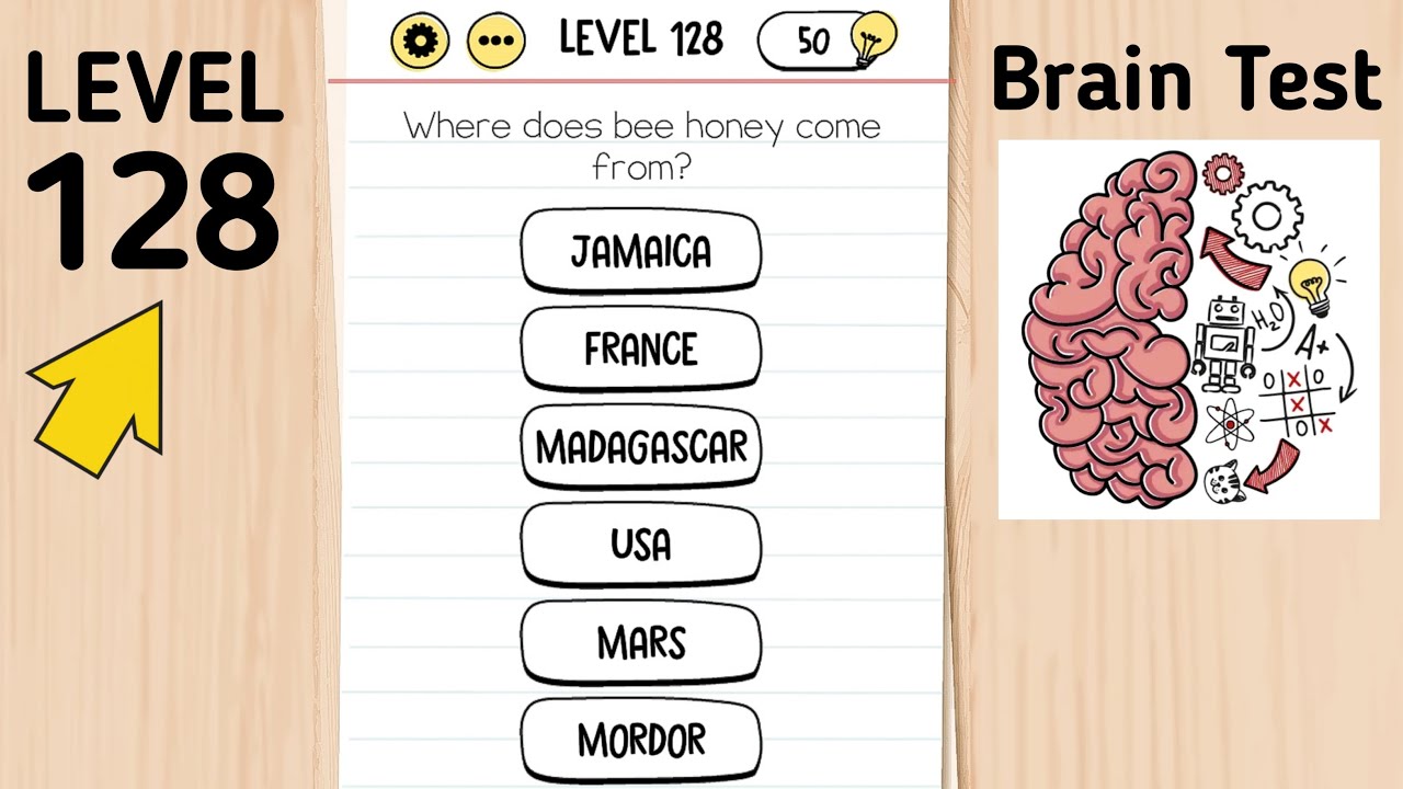 level 128 brain test answer