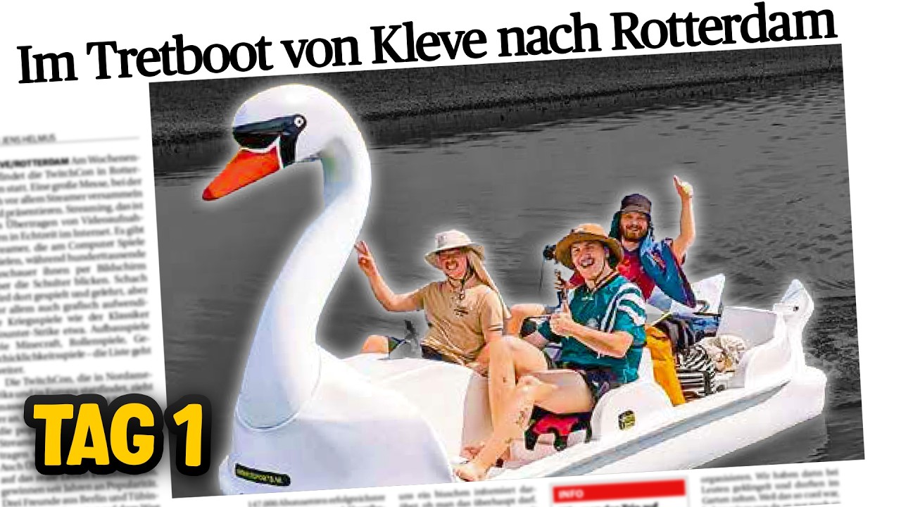 150KM MIT DIESEM TRETBOOT NACH HOLLAND!!!!