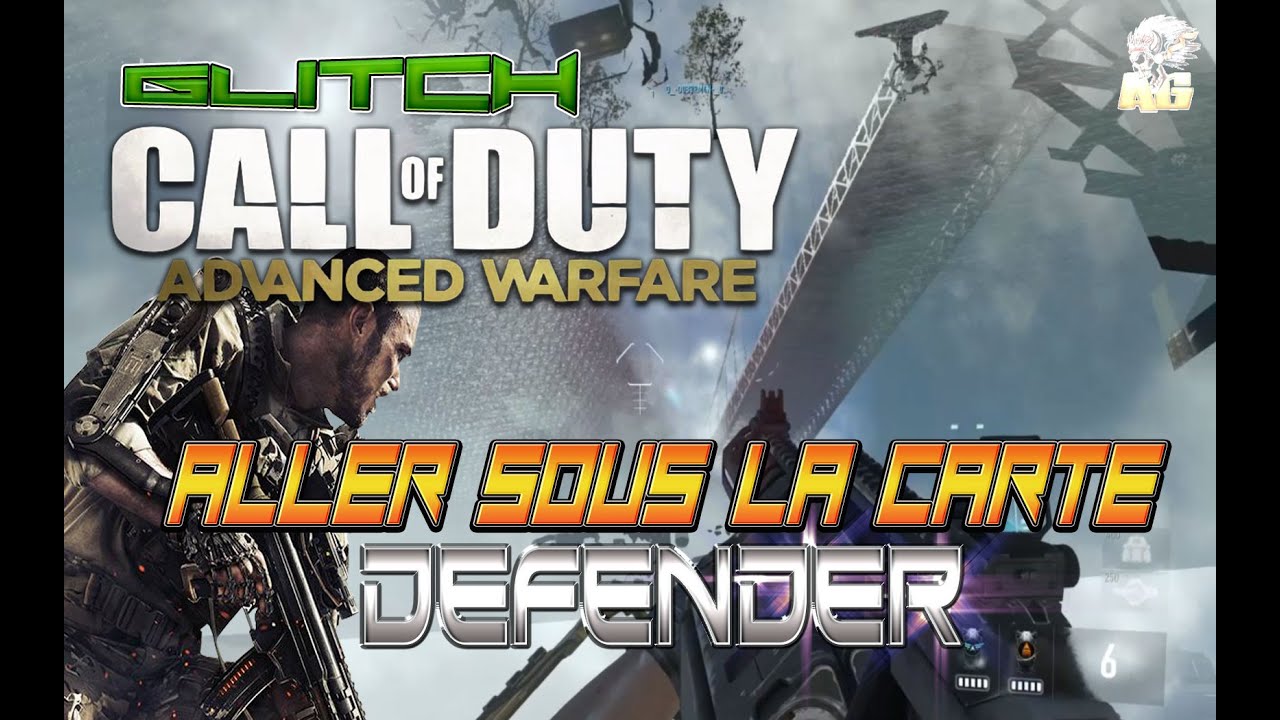 Glitch Advanced Warfare aller sous la carte Defender Ps4