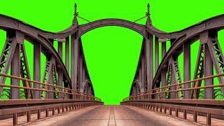 Green Screen Bridge Road Skyline 4K UHD