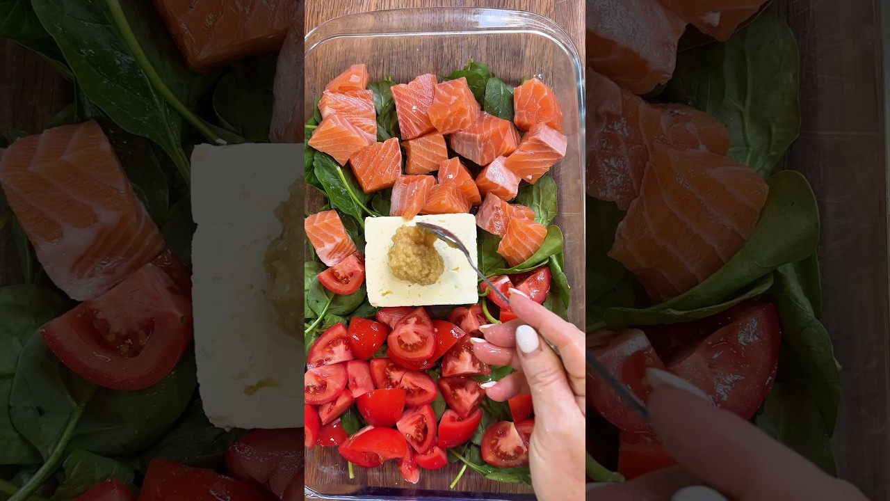 Salmon Feta and  Tomato Bake pasta sauce!  