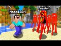 Top 10 Ways to PRANK Noob1234 As A MOB! (Preston Minecraft)