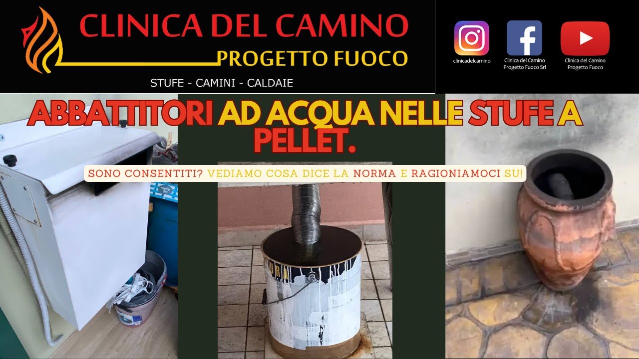 ABBATTITORI DI FULIGGINE AD ACQUA PER STUFE A PELLET! SONO A NORMA?