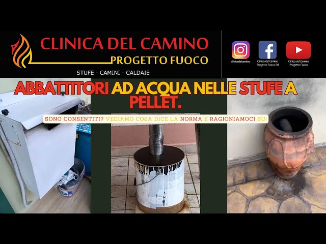 Abbattitore Di Fuliggine Ad Acqua Per Stufe A Pellet - Diametro 100mm, Elimina Polveri Sottili