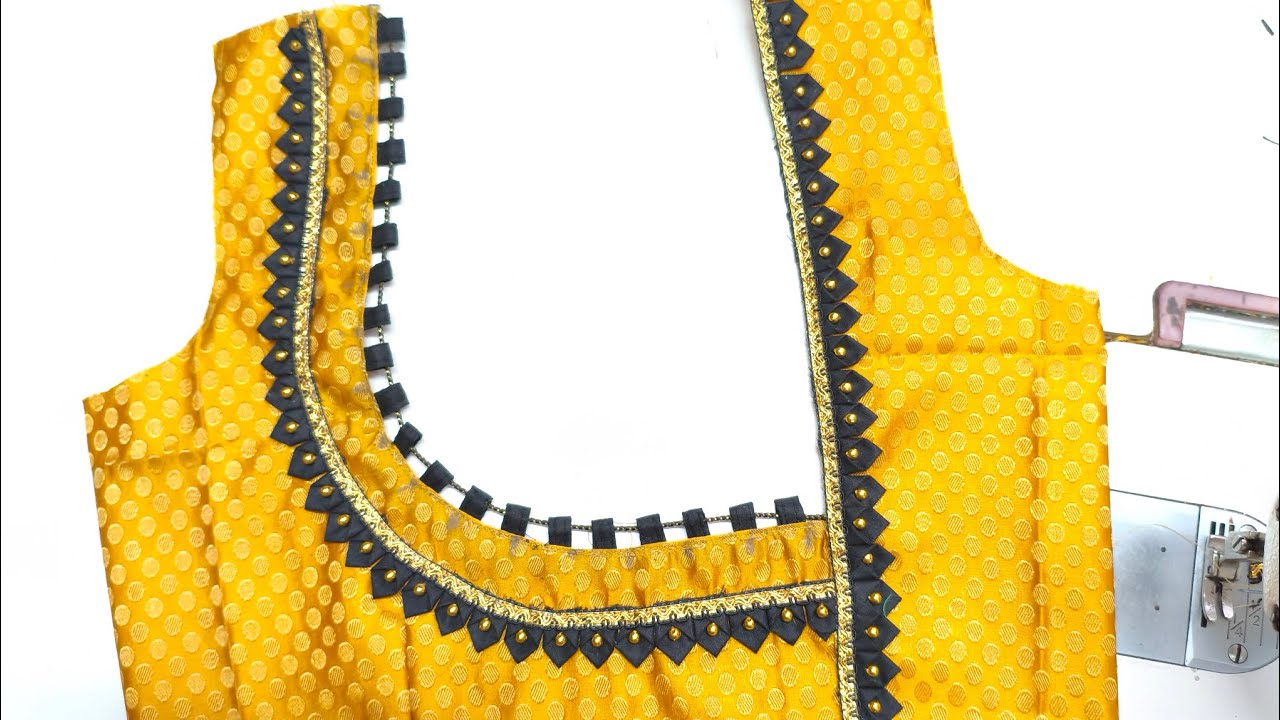 New blouse back neck design cutting and stitching 🥰