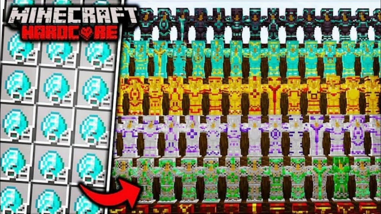 I COLLECTED EVERY ARMOUR TRIM in Minecraft Hardcore Hindi 
