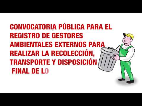 Convocatoria Gestin Integral de Desechos Sanitarios