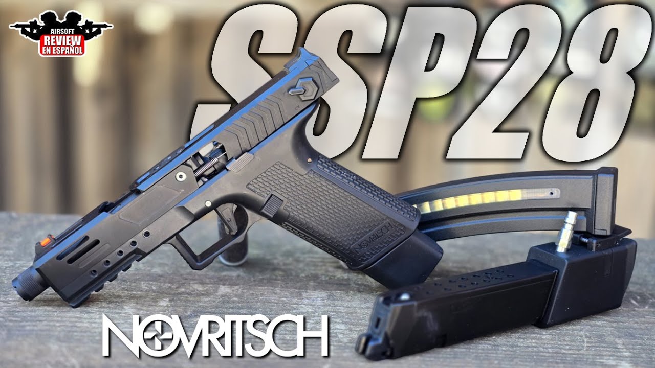 28BBs por segundo SSP28 de Novritsch la pistola más rapida del mercado! | Airsoft Review en Español