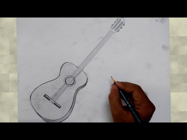how to draw guitar I how to draw guitar step by step I how to draw