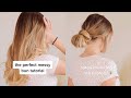 The Perfect Messy Bun Tutorial! #Shorts