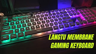 LANGTU Membrane Gaming Keyboard Review & Test | Colorful LED Backlit Quiet Keyboard