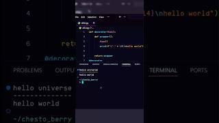 #Python Decorators in less than a minute