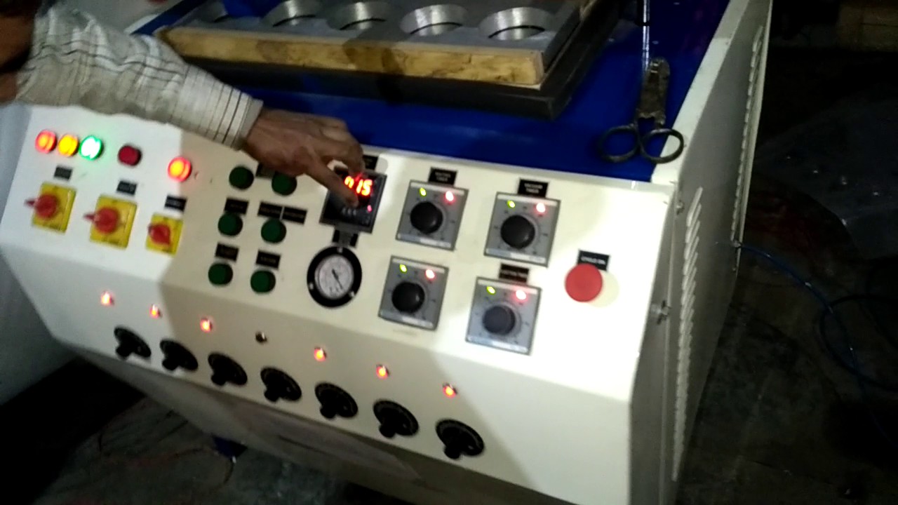THERMOCOLE PLATE GLASS CUP MAKING MACHINE 08081308899 YouTube