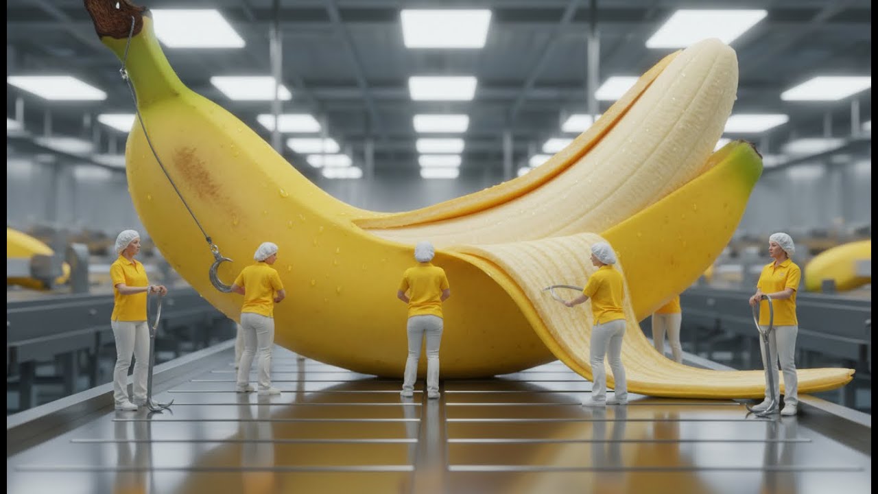 Inside a Modern Banana Packing Facility: From Green Bunches to Golden Yellow Perfection