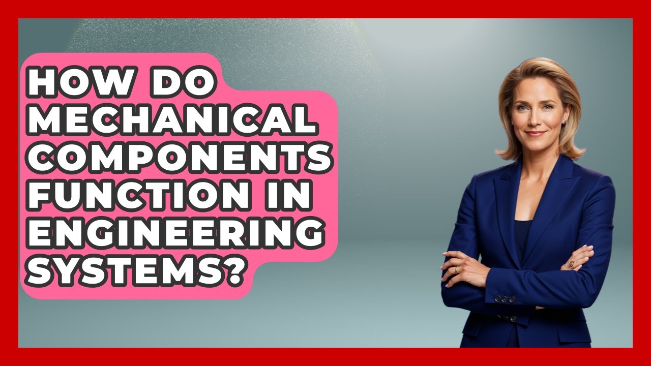 How Do Mechanical Components Function in Engineering Systems? - Mechanical Engineering Explained