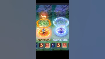 Best Epic Recall Effect Fire Crown VS Seal Of Anvil Crawlers🔥🌊 | Mobile Legends #mlbbshorts #mlbb