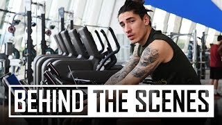 Behind The Scenes Hector Bellerin Continues His Rehab From Injury
