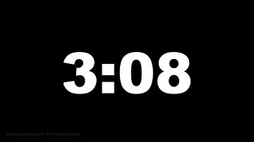3 minutes 8 seconds [188 secs] clock timer countdown || Alarm Focus