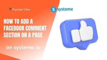How To Add A Facebook Comment Section On A Page On Systeme.io (Systeme Tutorial)