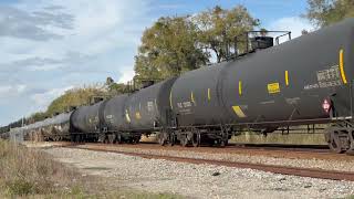 KCS, NS, KCS lashup leads B831-05 at Vitis Jct 2-10-24
