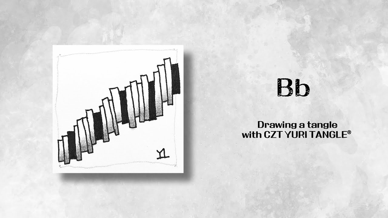 유리탱글과 젠탱글® 패턴 그리기 No.93 [BB] / Drawing a tangle with CZT® YURI TANGLE