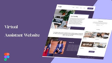 Virtual Assistant Website Design on Figma - Speed Art