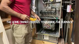 Replacing upflow furnace