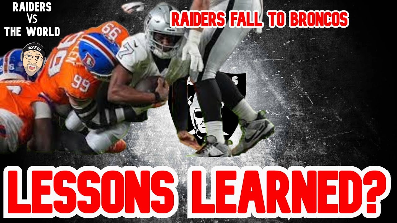 WATCH: RAIDERS VS BRONCOS RECAP: Lesson Learned? Young Players Need To Play! #raiders #raidernation #nfl