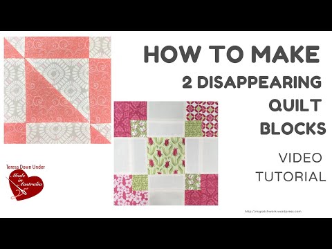 How to make 2 disappearing quilt blocks with pre-cuts