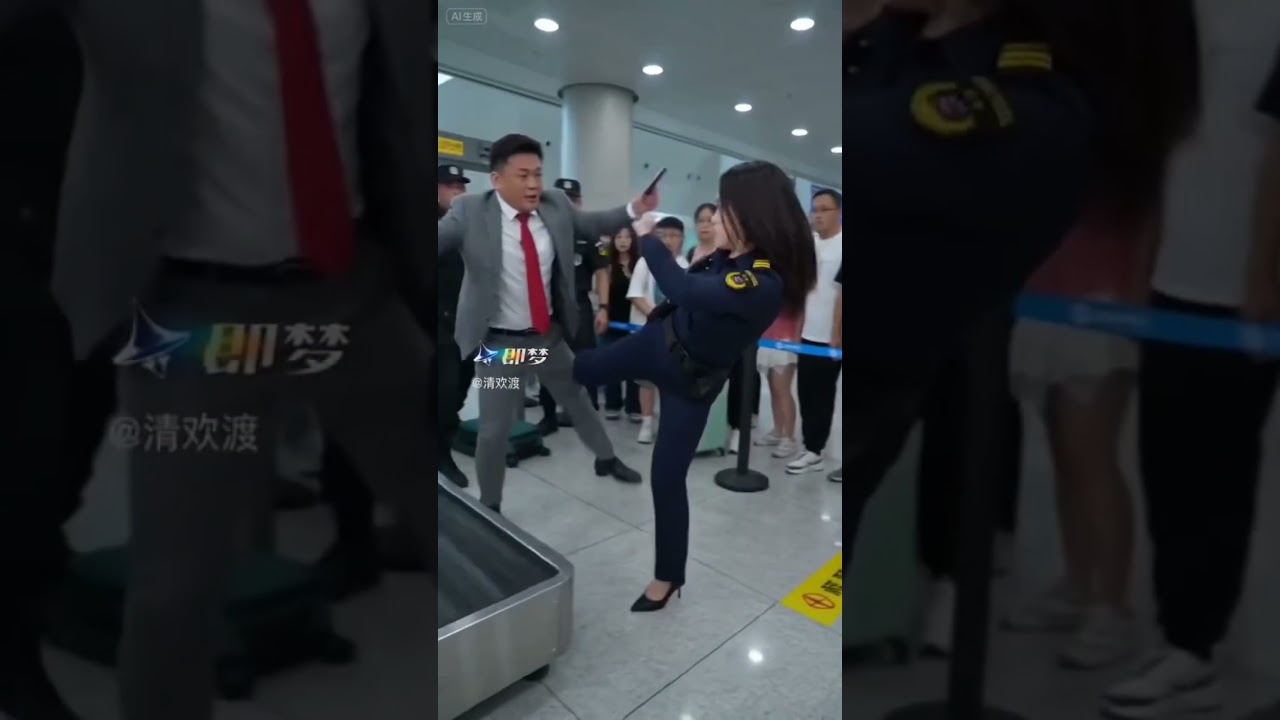 #安检怒踢日客 #即梦AI #我的AI分身杀疯了#AI分身戏精大赛