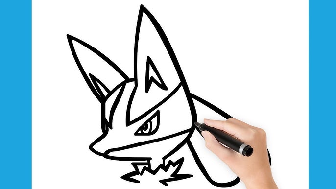 COMO DIBUJAR LA CARA DE LUCARIO - Ep. 07 - YouTube como-dibujar-la-cara-de-lucario-ep-07-youtube
