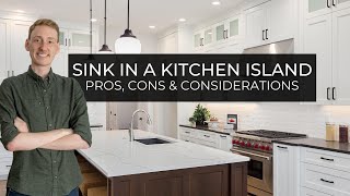 sink in a kitchen island | pros, cons & considerations