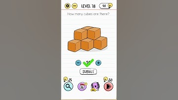 brain test video game|| How many cubes are there?| Level 78|| #braintest #gameplay