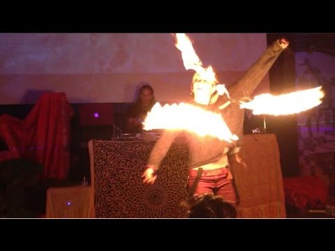 Fire Poi Dancer, Part 2, Eleanor Rigby (David Starfire show at Nextdoor in Honolulu)