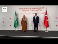 وزير الخارجية الأمير فيصل بن فرحان يلتقي نظيره التركي في أنقرة حيث استعرضا العلاقات الثنائية 