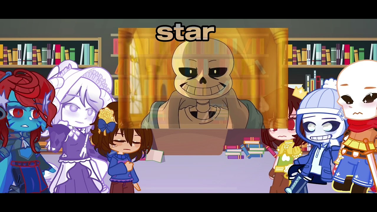 Undertale reacts to Stronger than you - Chara (Gacha) 2x