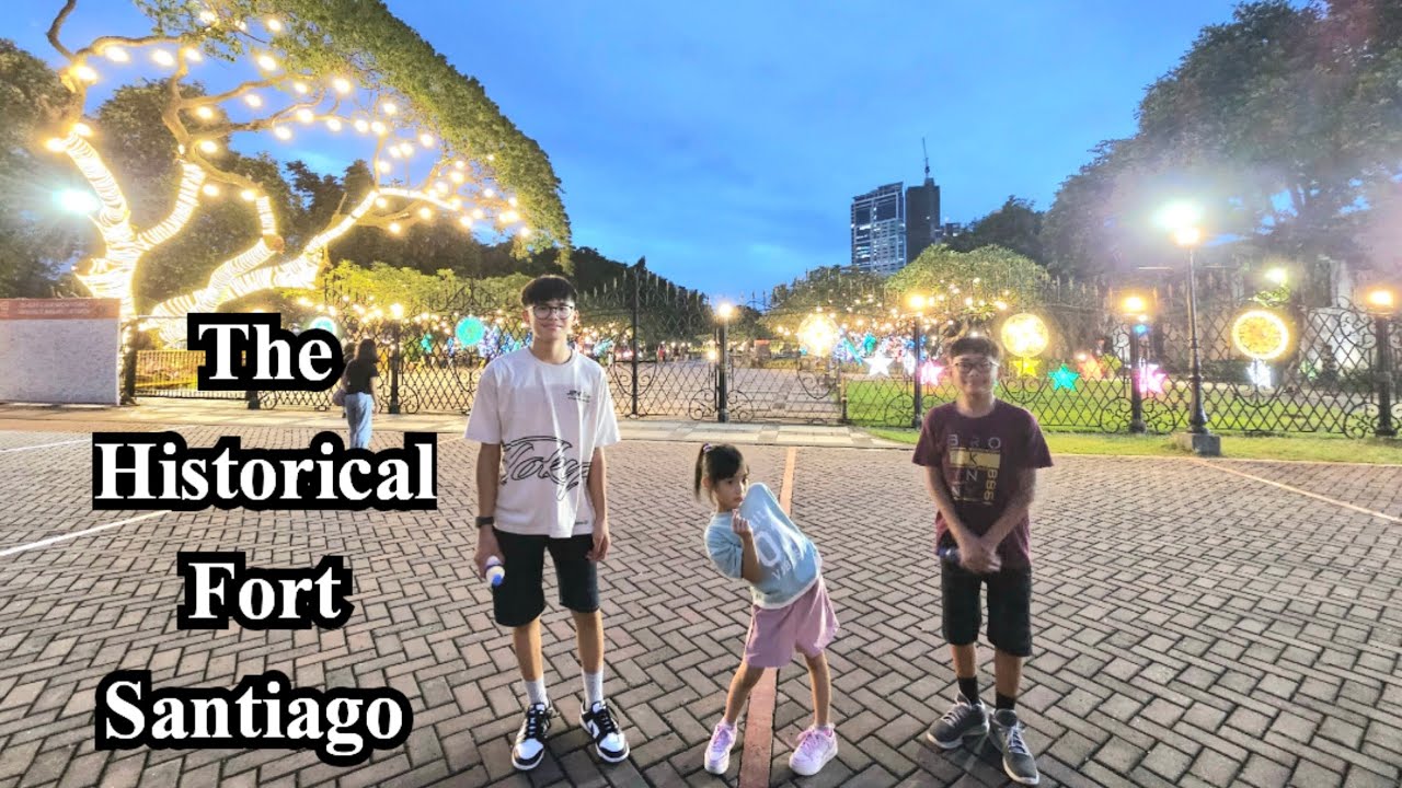 Let's Explore Fort Santiago at Night in Intramuros Manila 