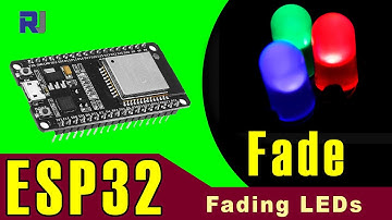 Fading 1 or more LEDs with ESP32 and Arduino IDE and calculating resistor for LED - RJT250