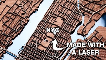 How to Make Layered City Maps with a Laser Cutter