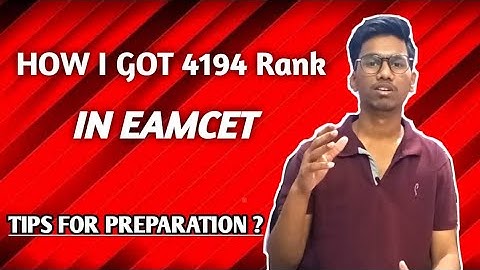 HOW I GOT 4194 IN EAMCET // Tips for 2022 students