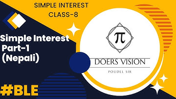 Simple Interest  Class 8 in Nepali Part-1
