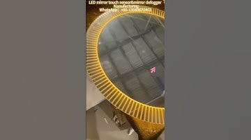 how to build a vanity mirror with LED light and touch sensor. #manufacturer #diy #mirrorwork #mirror
