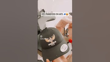 DTF transfers on Hats 🧢 😍 from @ninjatransfers #youtubeshorts #customhats #dtfprinting