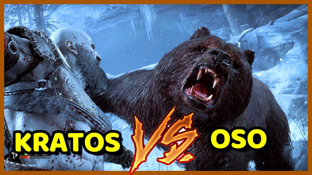 Kratos VS Oso *PELEA COMPLETA* YouTube