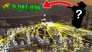 I Used This Tower To Make This Much Money Tds Roblox