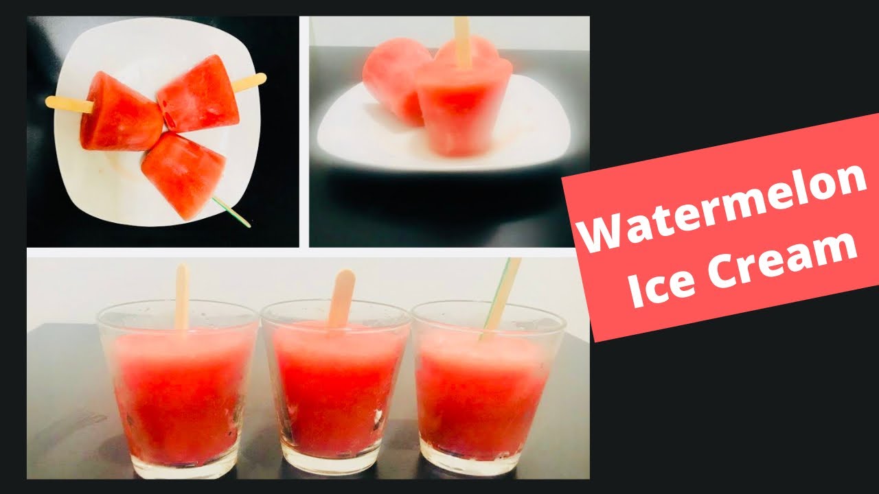 Watermelon Juice Ice Cream Quick Ice Cream by Tealangana Foods YouTube