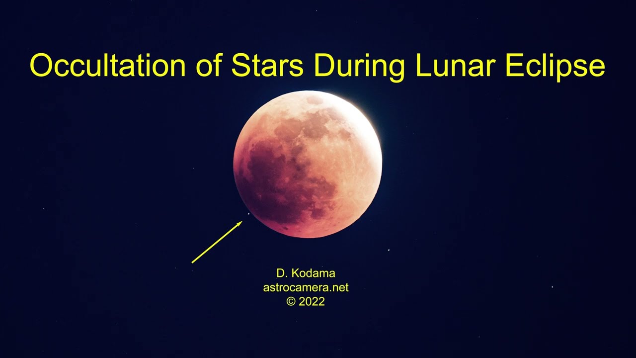 May, 2022 Lunar Eclipse Occultations