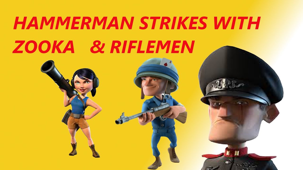 Lt. Hammerman Attacks With New Combo | 16/06/2015 | Boom Beach